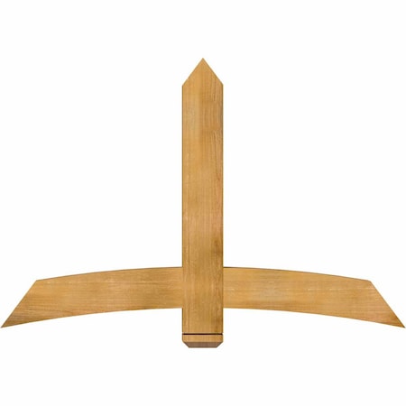 Ekena Millwork Bellingham Rough Sawn Timber Gable Bracket, Western Red Cedar, 60"W x 40"H x 4"D x 6"F, 16/12 Pitch GBW060X40X0406BEL00RWR